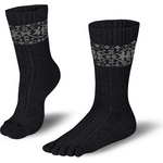 Knitido Merino & Cashmere Snowflakes Musta