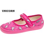Beda Barefoot de niños canvas ballerina Unicornio