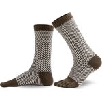 Knitido SILL villaa & puuvillaa Khaki / valkoinen
