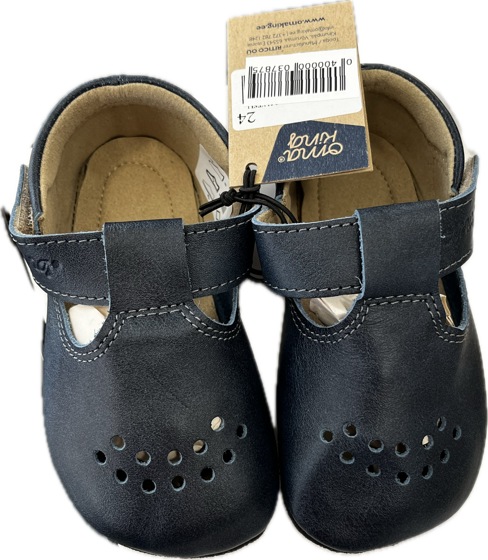 Omaking bambini pantofole da interni Blu scuro