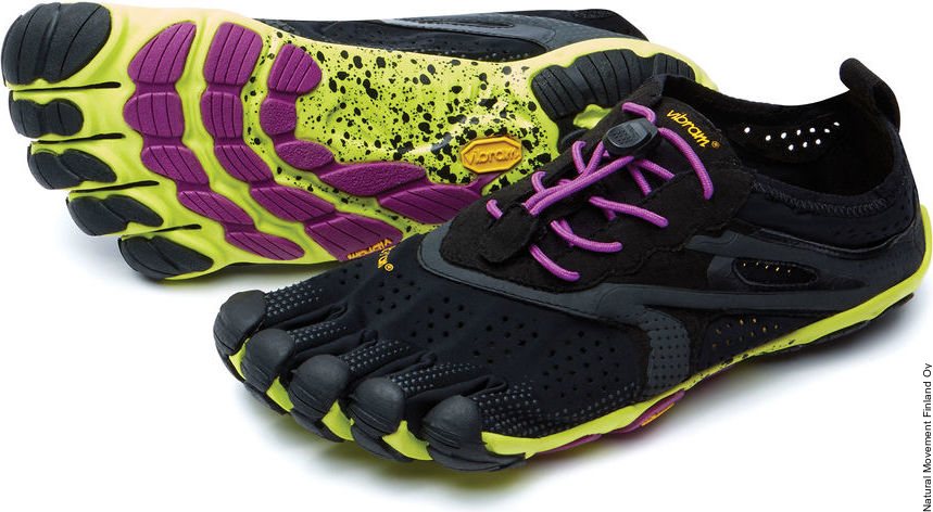 Vibram FiveFingers V-RUN frauen Schwarz/gelb/violett