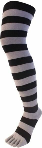 TOETOE Over-Knee Stripy Black & Grey