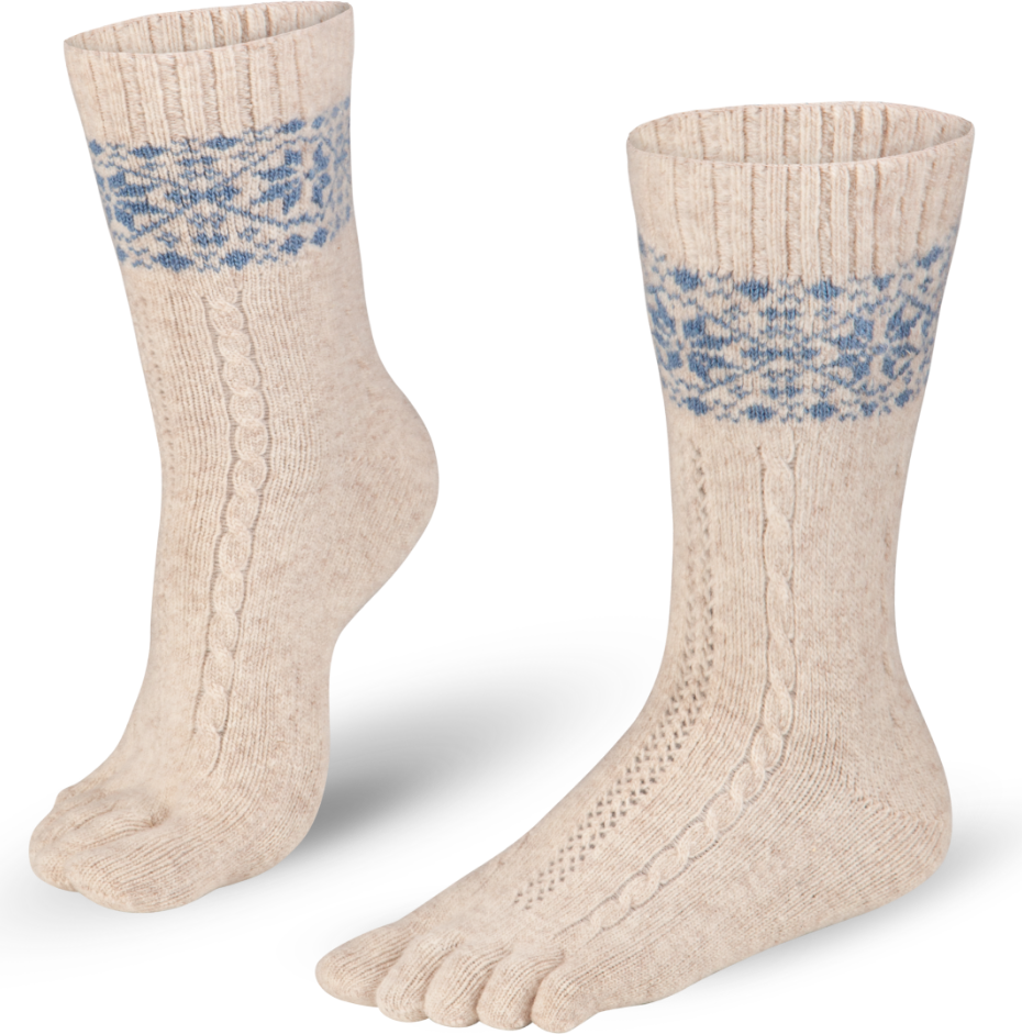 Knitido Merino & Cashmere Snowflakes Beige