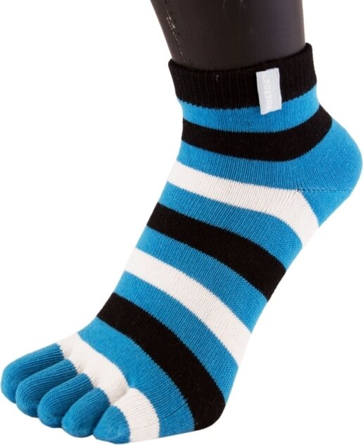 TOETOE Essential Anklet Turkoosiraidallinen