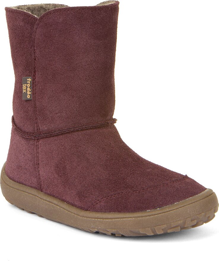 Froddo Barefoot Barefoot Tex Suede Rosso borgogna
