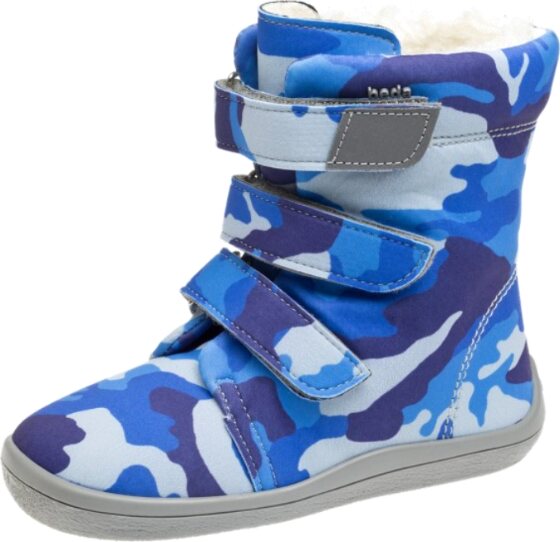 Beda Barefoot detské zimné čižmy Modrá