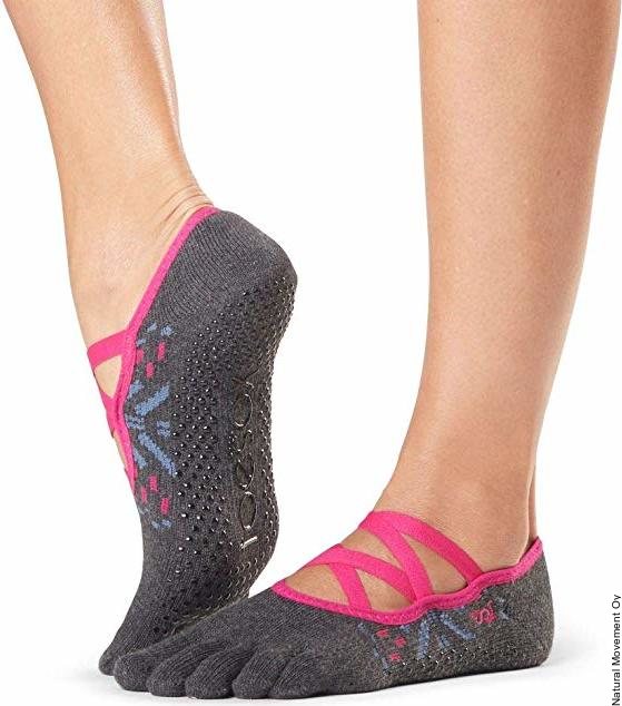 ToeSox Full Toe Elle Grip Socks Festival