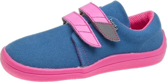 Beda Barefoot børnenes canvas plimsolls Blueberry