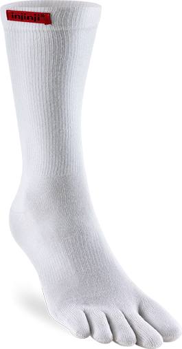 Injinji Sport Original Weight Crew White