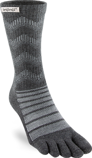 Injinji Outdoor Midweight Crew Wool Slate