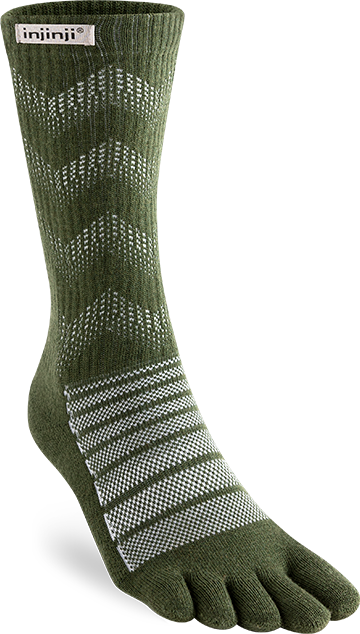 Injinji Outdoor Midweight Crew Wool Forest